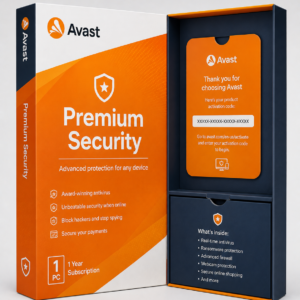 Avast Premium Security (1 vuosi / 1 tietokone)