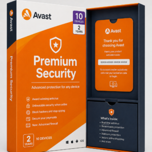 Avast Premium Security (2 vuotta / 10 laitetta)