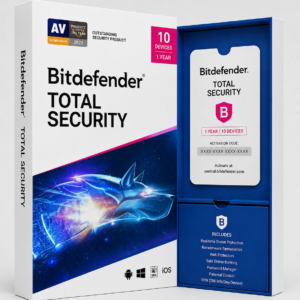 Bitdefender Total Security (1 vuosi / 10 laitetta)