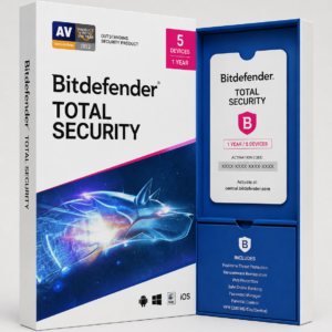 Bitdefender Total Security (1 vuosi / 5 laitetta)