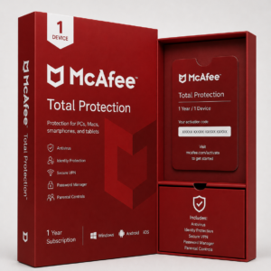 McAfee Total Protection (1 vuosi / 1 laite)